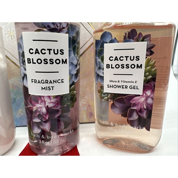 Bath & Body Works CACTUS BLOSSOM Travel Love Gift Box Set Mist Gel Lotion New - Picture 4 of 7
